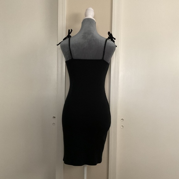 🩵 Wild Fable Black Ribbed Dress - Picture 4 of 5